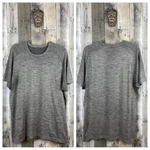 Lululemon Metal Vent Tech Short Sleeve in Raceway Grey / Slate Size XL. - Picture 9 of 13